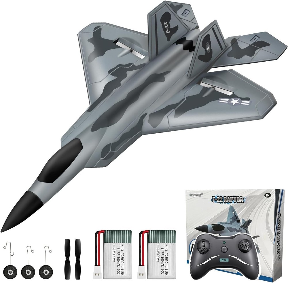 Engaging F-22 RC Airplane - Easy to Fly, Self-Stabilized, Includes Essentials