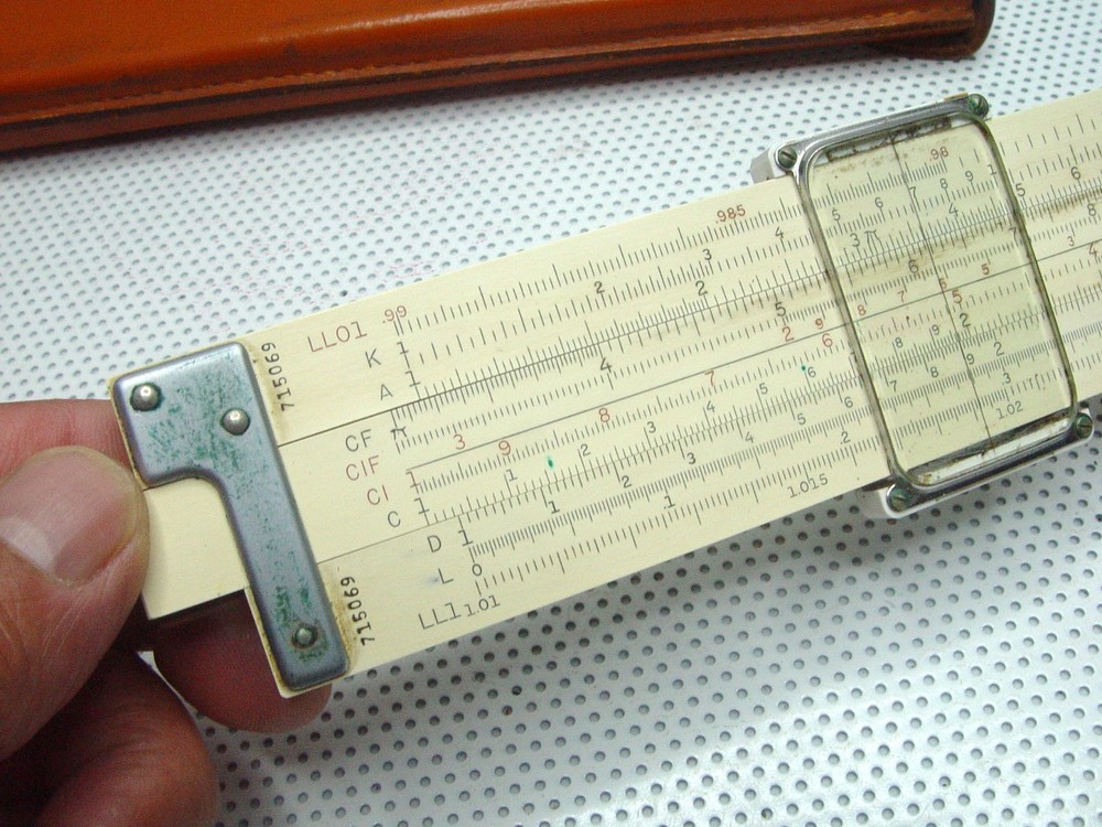 K&E Slide Rule w/ Leather Case