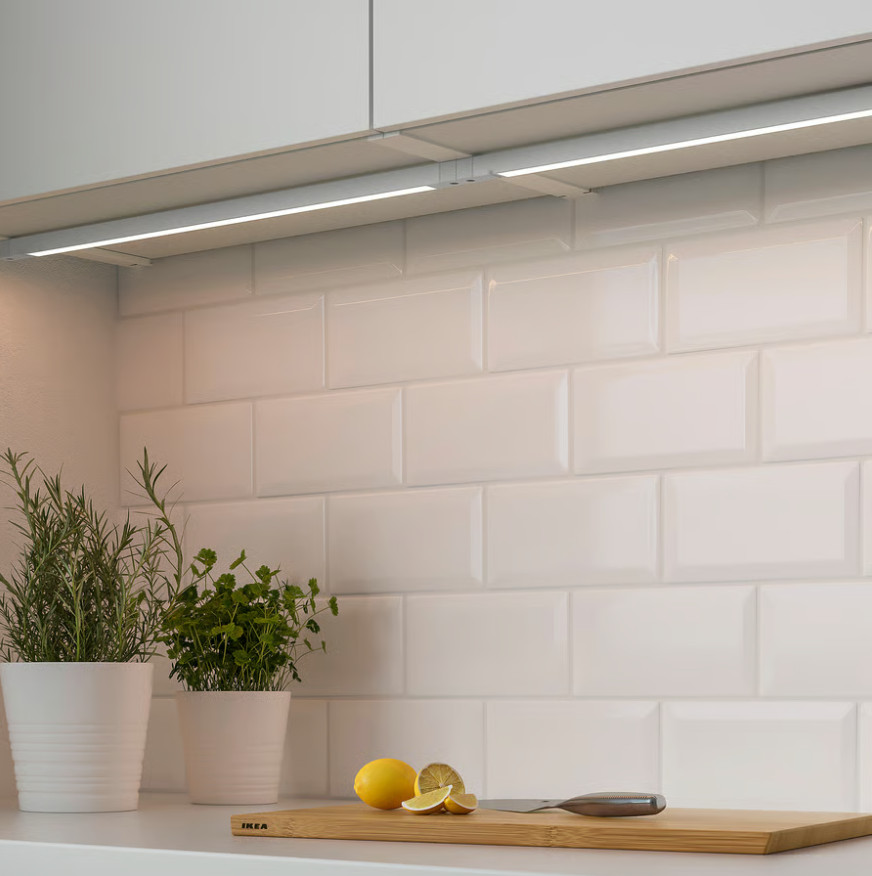 IKEA SKYDRAG 18" LED countertop / wardrobe light strip with sensor, dimmable