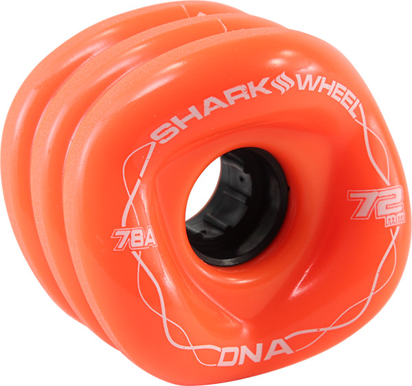 SHARK DNA 72mm 78a SOLID ORG/BLK WHEELS SET