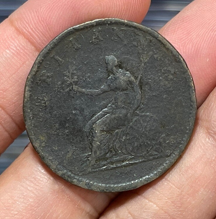 1806 Great Britain Half Penny Coin