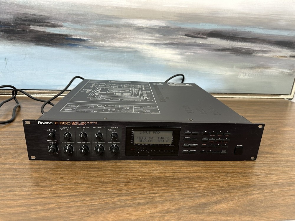 DEFECTIVE Roland E660 Digital Parametric Equalizer Eq Vintage Rack G3D
