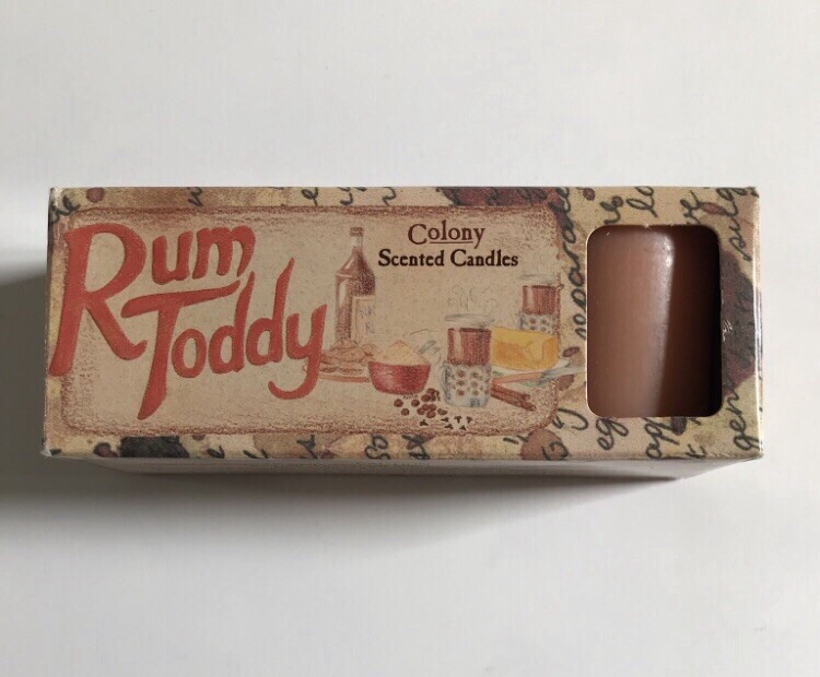 Rum Toddy Candles. Vintage.