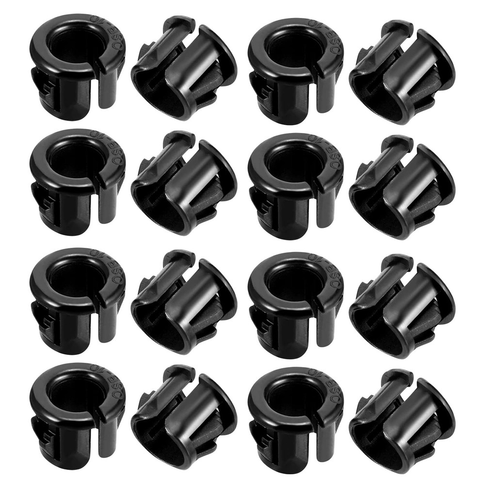 Fielect 30Pcs Cable Snap Bushing Grommets 10mm Mounted Dia Snap in Cable Hose...