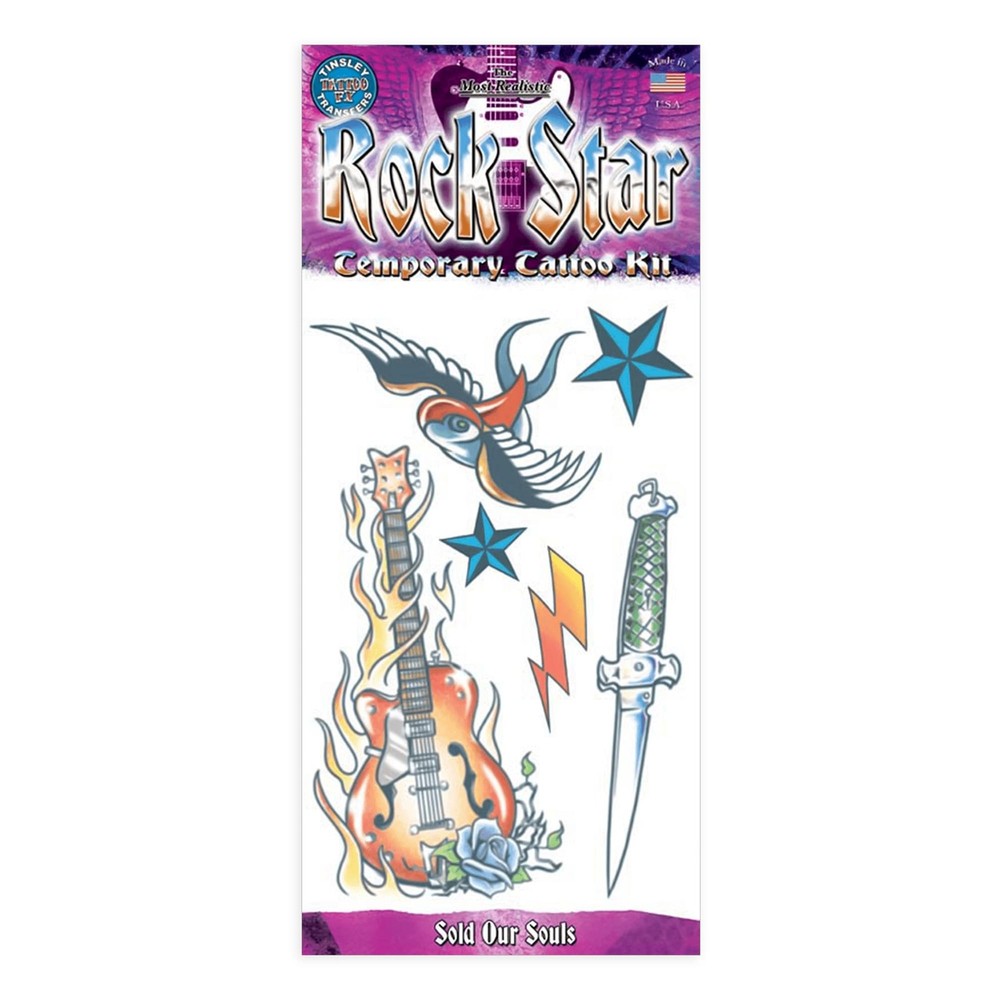 Rockstar Tattoo Costume Accessory
