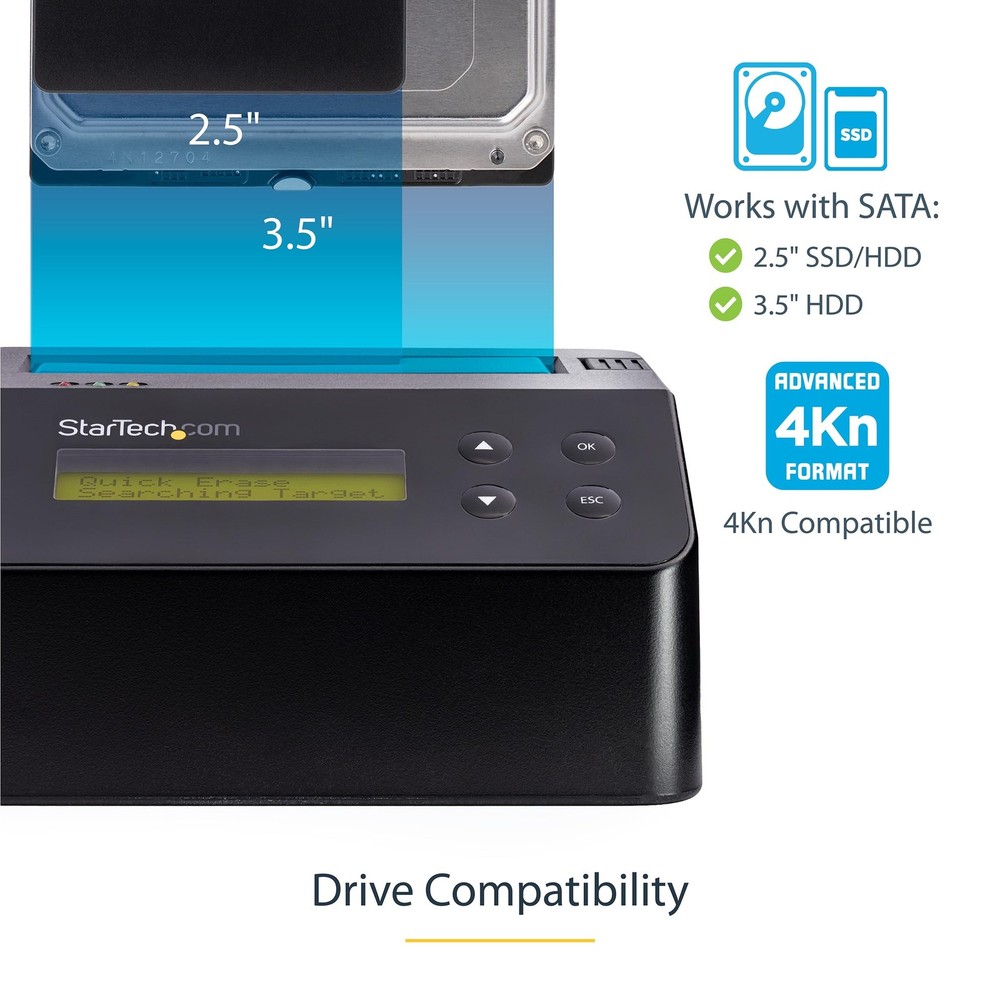 StarTech SDOCK1EU3P2 Hard Drive Eraser and Dock