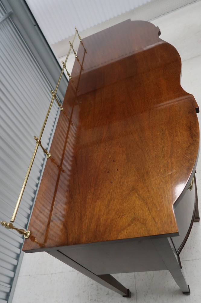 Thomasville Mahogany Collection Sideboard With Brass Gallery