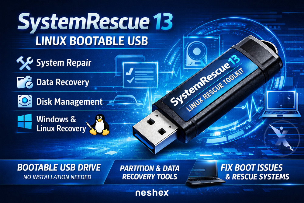 SystemRescue 13 Bootable USB Flash Drive