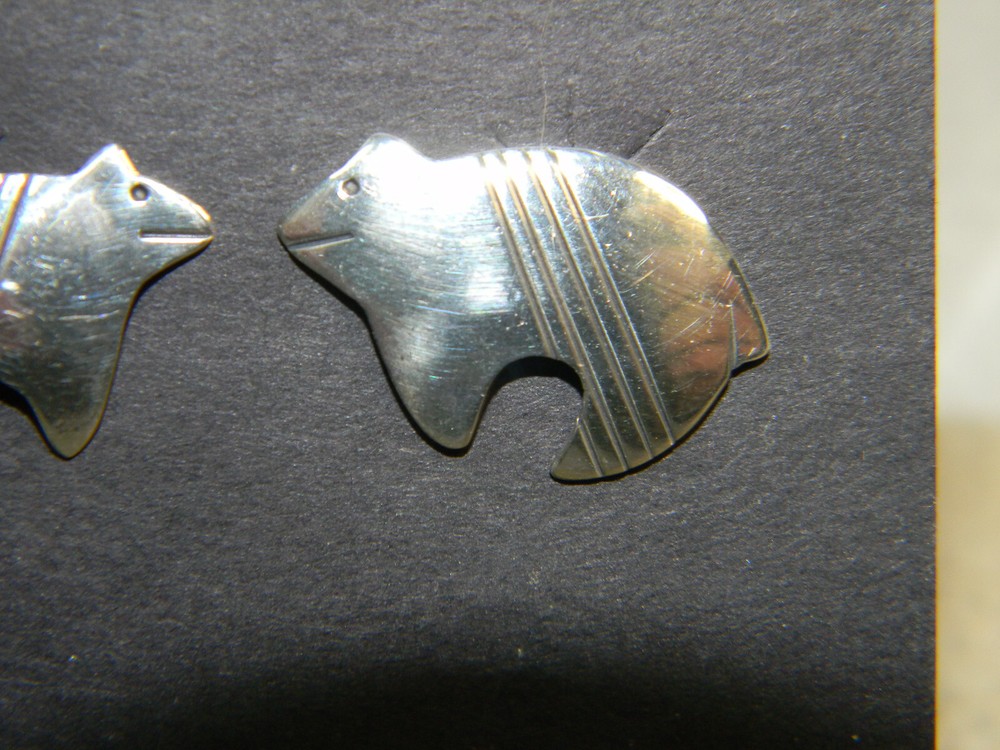 Tomas Singer Sterling Silver Bear Earrings NWT
