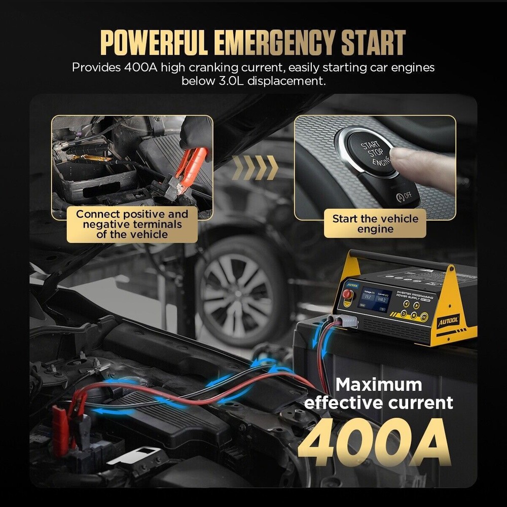ECU Reprogramming Power Supply Stabilizer Lithium Battery Charger Jump Starter
