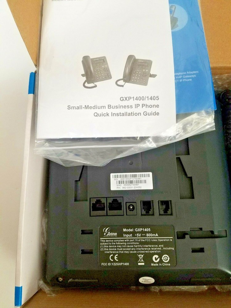 IP Phone Grandstream GXP1405 Basic Small Business w/ Grandstream POE Adaptor
