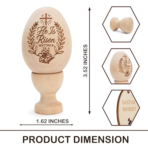 Easter basket stuffers He is Risen Easter Decor, Resurrection Eggs Eggrisennew