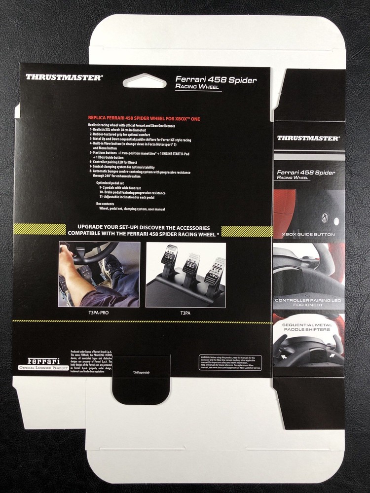 Thrustmaster PlayStation Xbox Wheel & Sticks - Store Use Display Boxes Only
