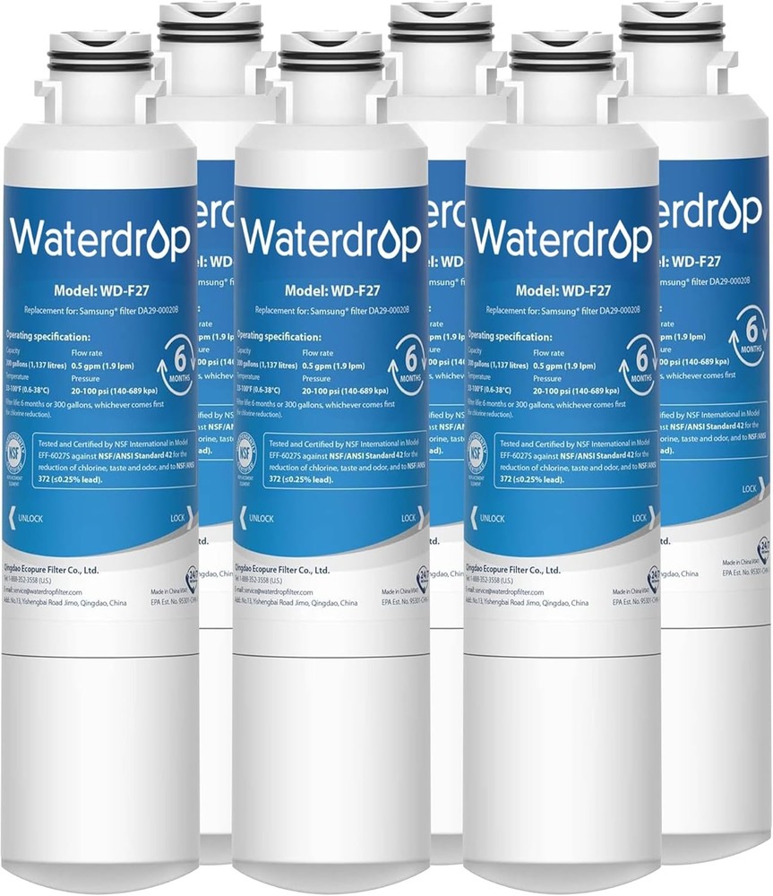Waterdrop DA29-00020B Refrigerator Water Filter Replacement for Samsung® HAF-CIN