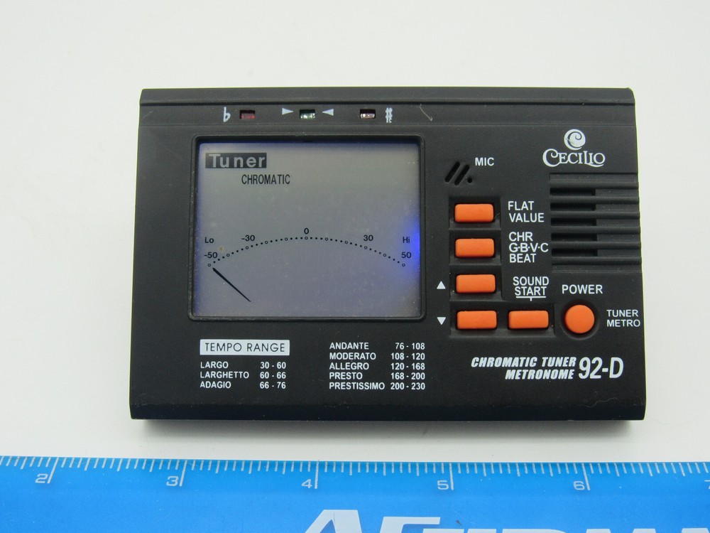 Cecilio 92-D Chromatic/string Tuner With Metronome Pre-owned Tested.