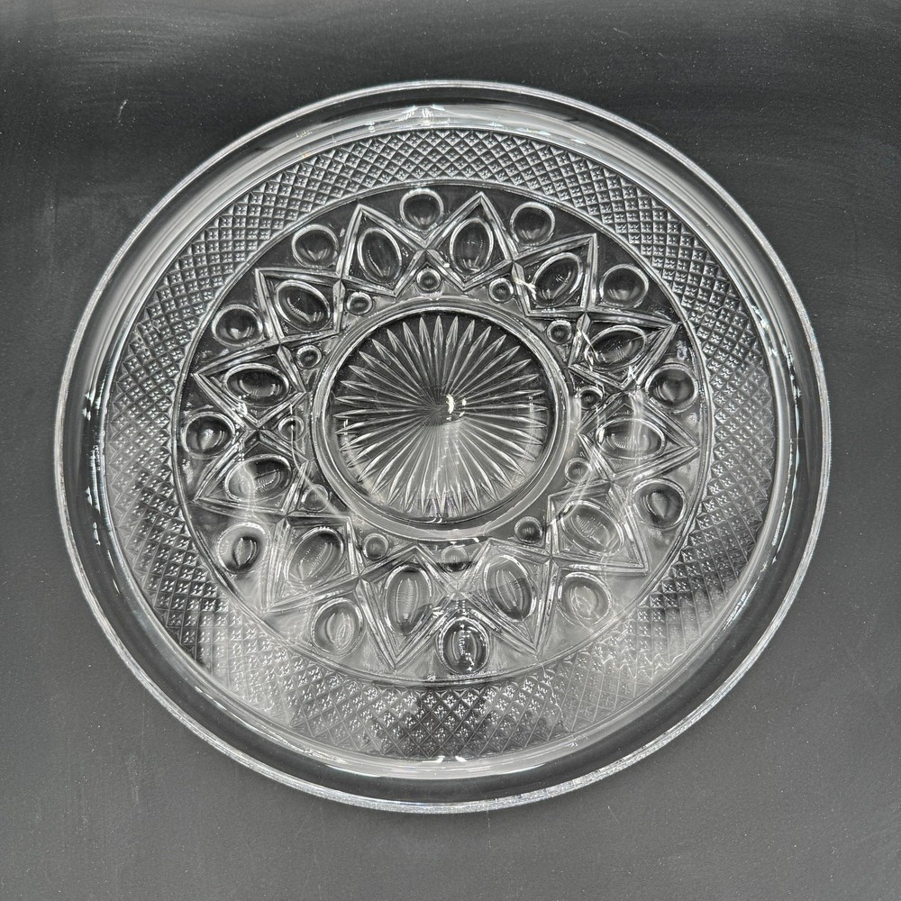 Vintage Platter 16" Cape Cod by Imperial Glass Ohio Glassware
