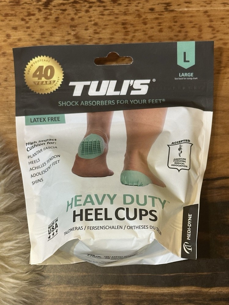 Tuli's Heavy Duty Heel Cups (PAIR) ALL Sizes Available
