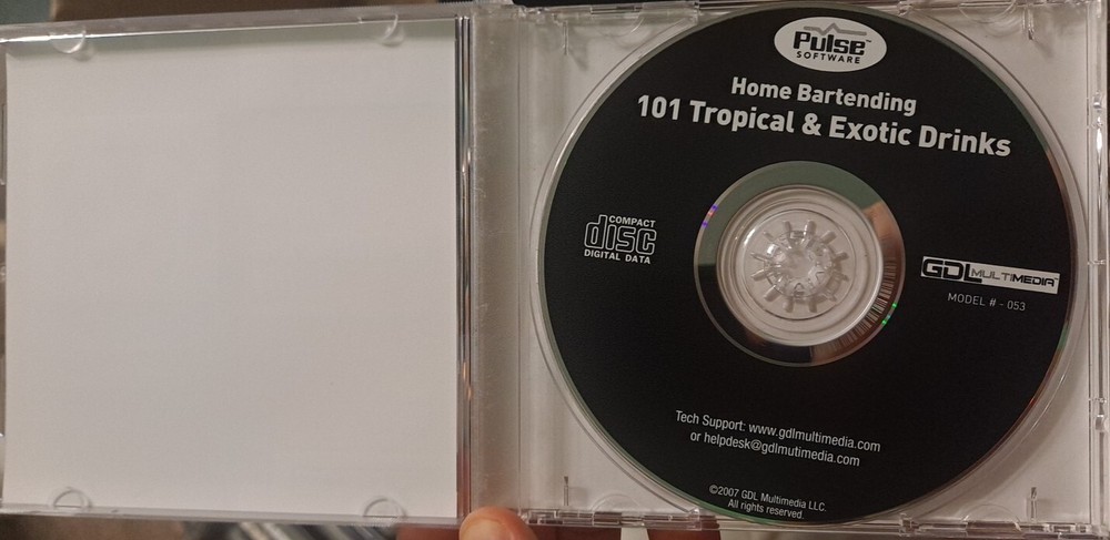 HOME BARTENDING 101: Tropical & Exotic Drinks - WIN MAC CD-ROM Software