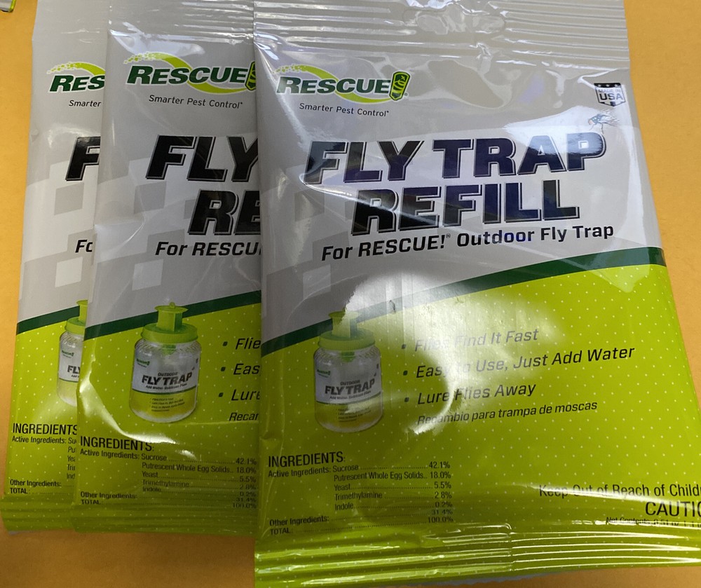3 Pack  Fly Trap Attractant Refill  New Authentic