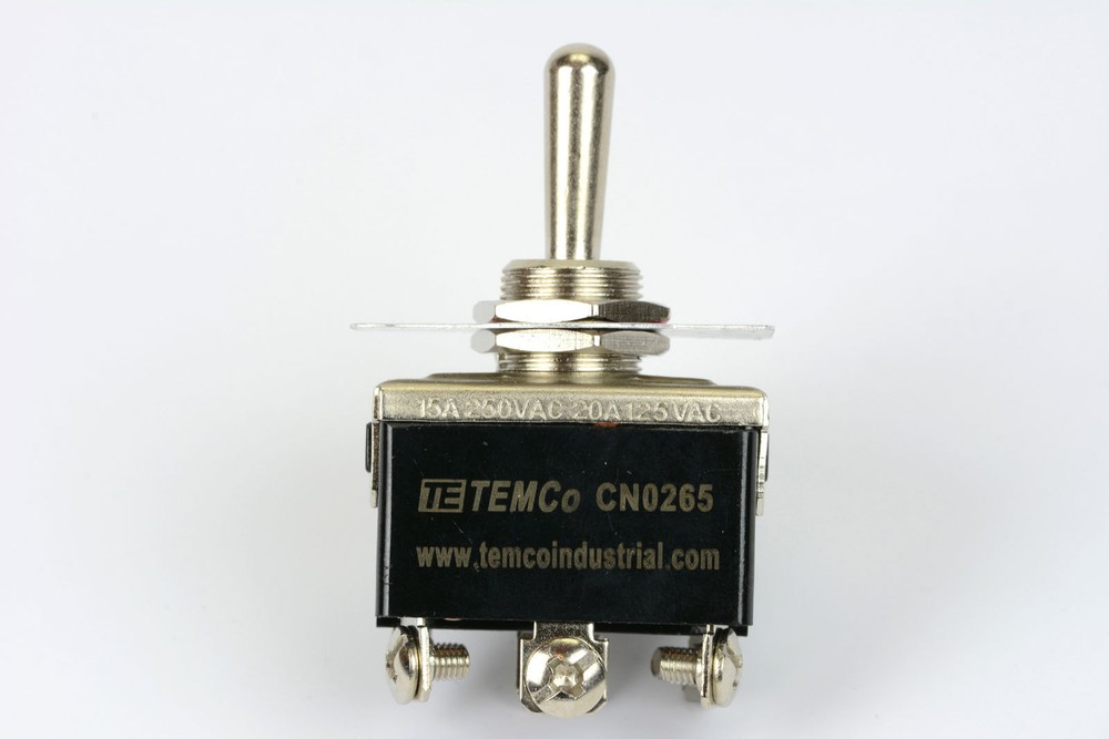 20A 125V Toggle Switch (ON)-OFF-(ON) DPDT 6 Terminal Momentary 2 SIDE+Boot
