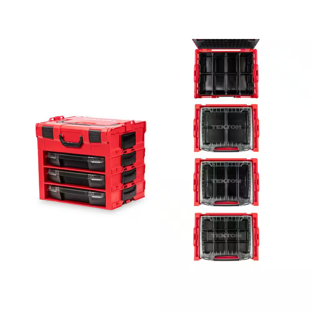 3-Drawer Modular Stacking Parts Organizer (32 Compartments)