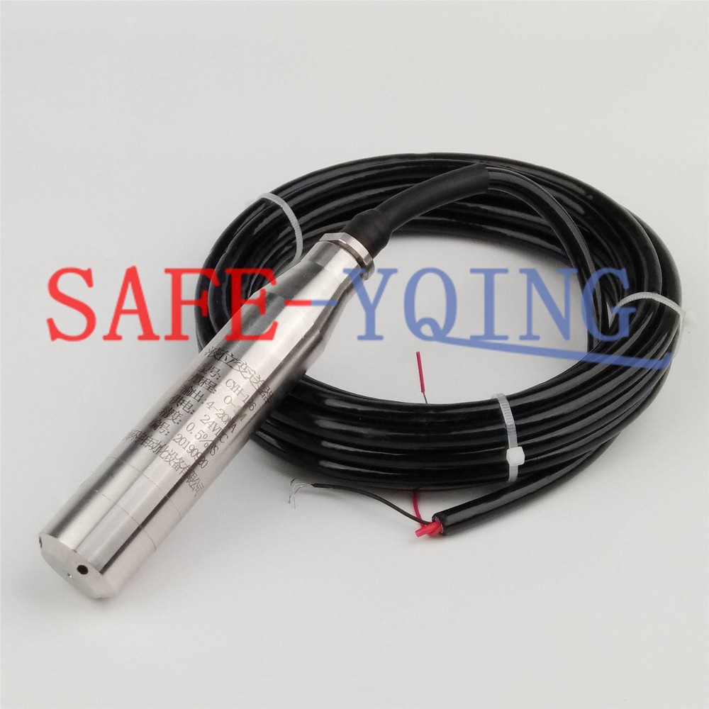 4-20MA 1.0m Range Water Level Transmitter Liquid Level Transducer Sensor