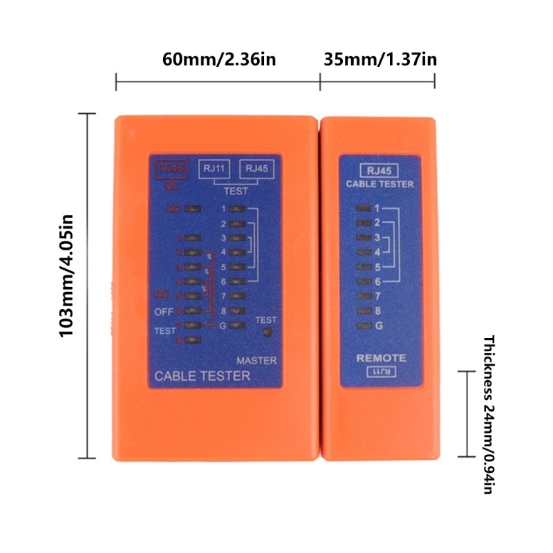 Portable Networking Cable Tester For Gigabit Speed POE Functionality Tester