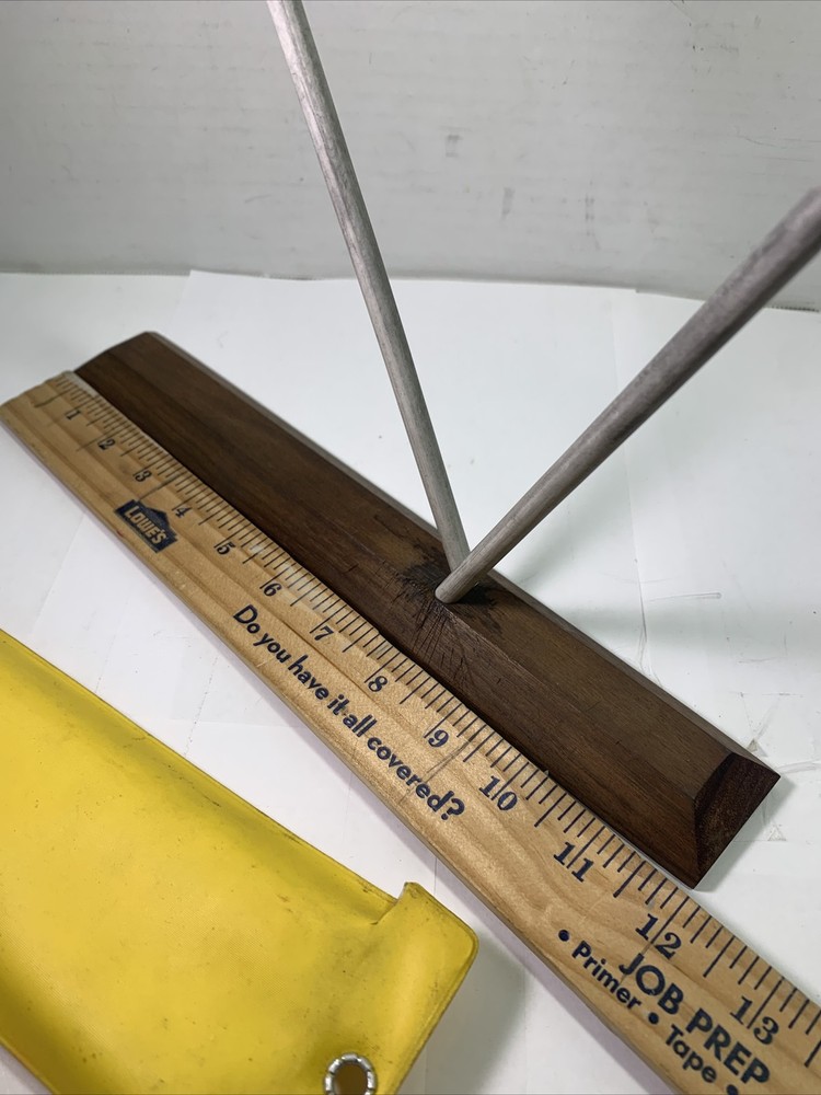 Vintage Sharpener Crock Stick Knife Scissor Sharpener Two-Stage in Pouch