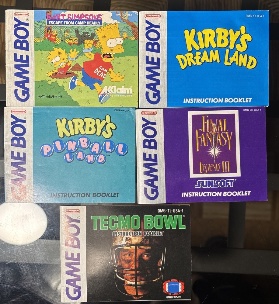 Gameboy Manuals You Choose !!
