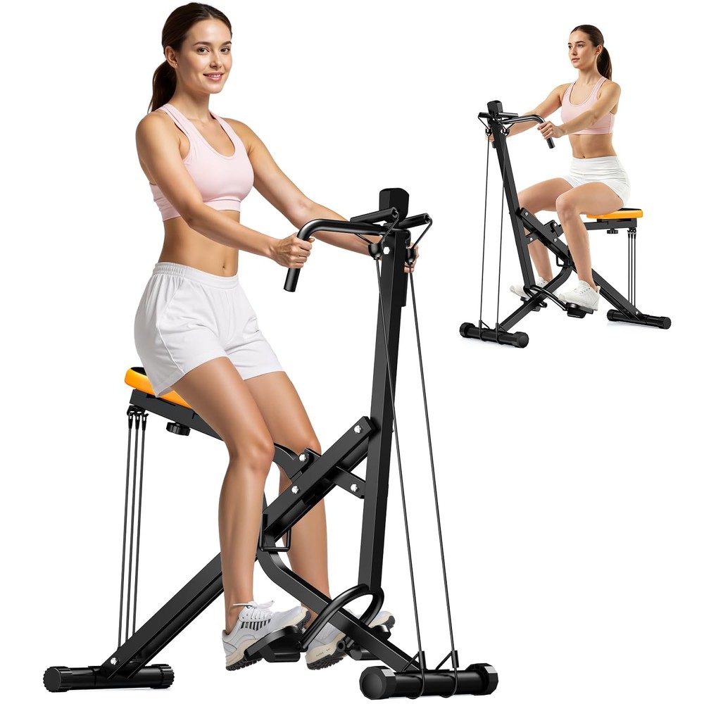 Squat Machine for Home Workout, Foldable Squat Assist & Row Trainer with LCD ...