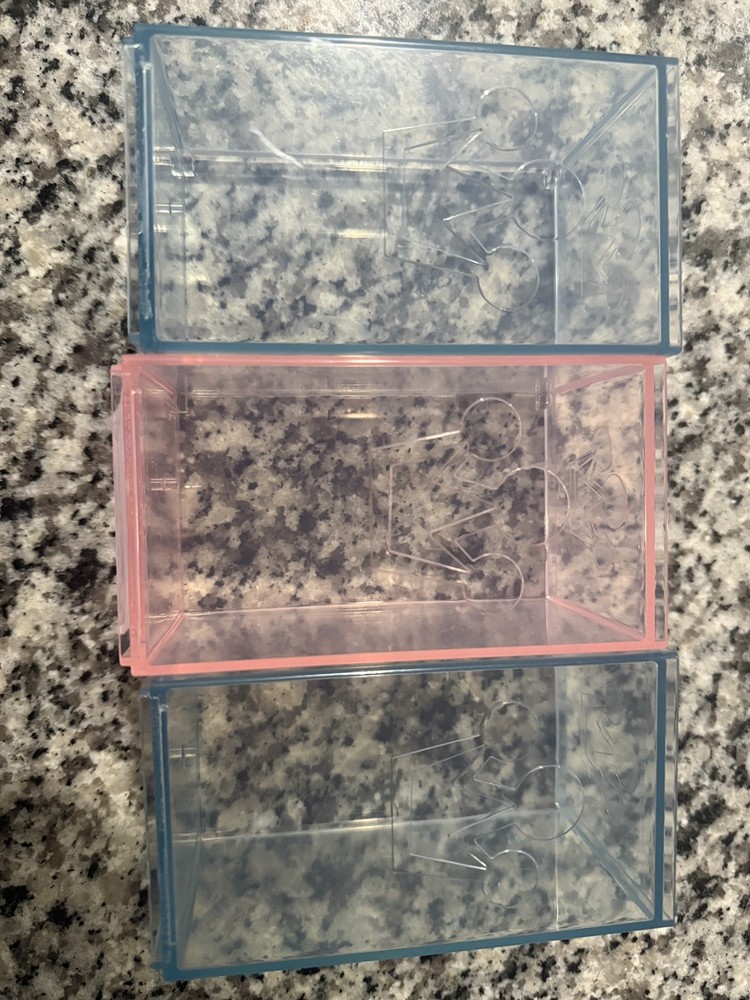 hard plastic/acrylic cases-lot of 3