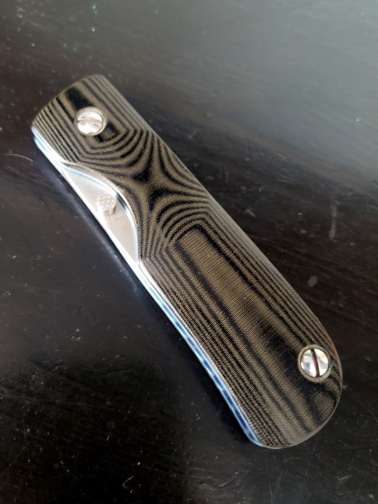 Kevin Hoffman Custom Knife Titanium Micarta