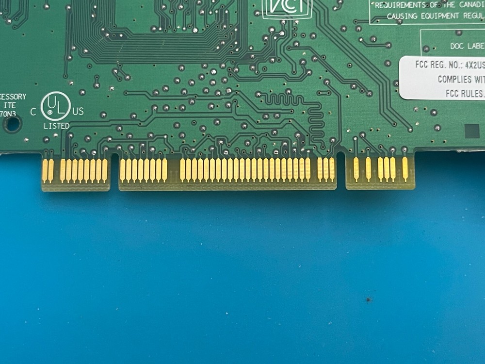 VINTAGE INTERNAL US ROBOTICS-3COM MODEL 0726 56K DATA/FAX MODEM PCI CARD