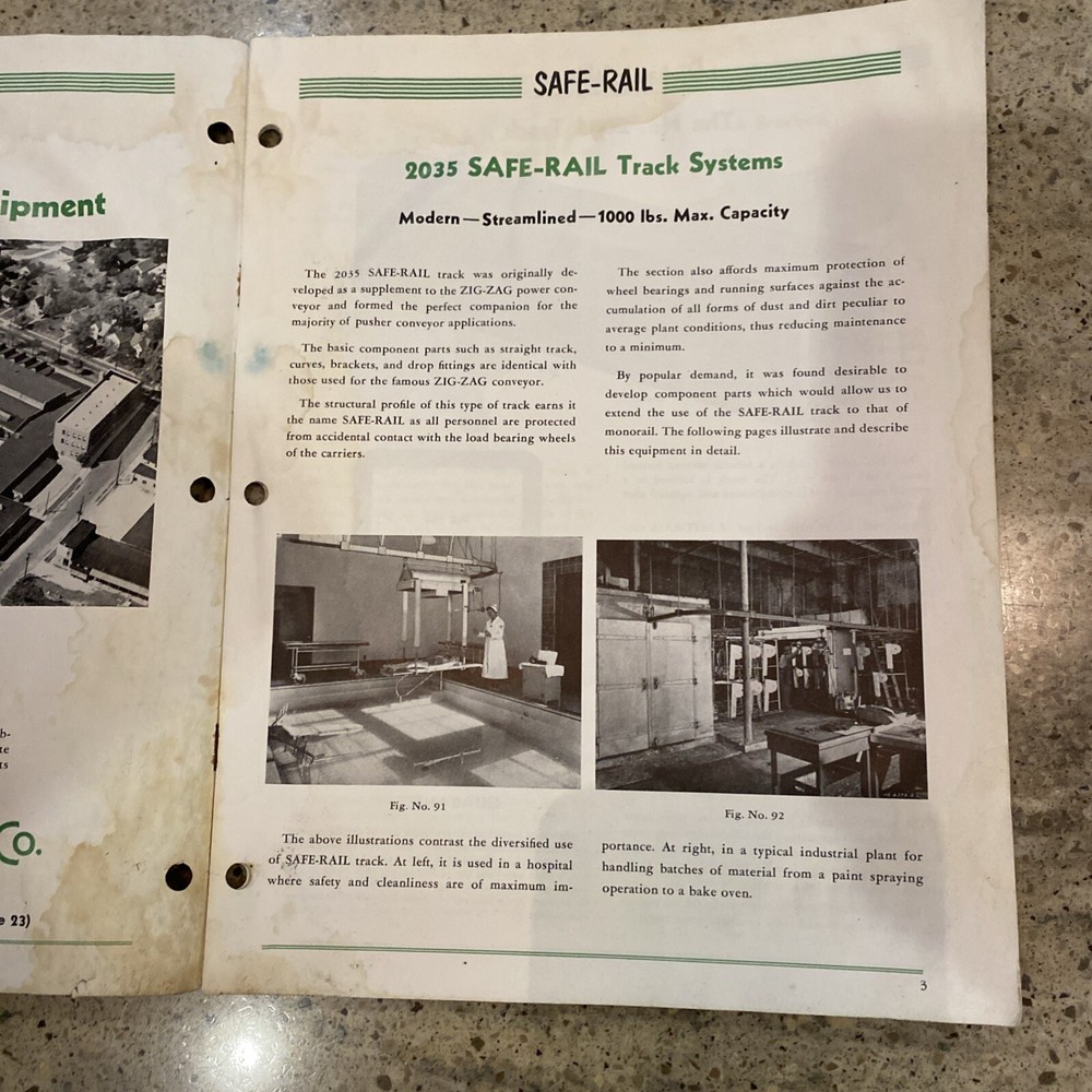 Safe-Rail Industrial Track Equipment 1954 Catalog