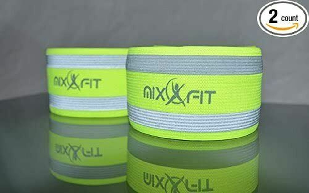 Mixxfit Safety Reflective Band - Soft Elastic Hook and Loop Fastening