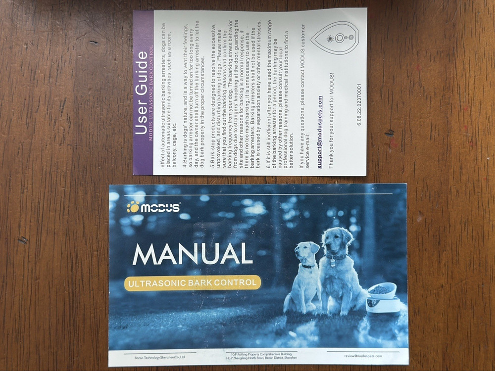 MODUS Automatic BLACK Ultrasonic Bark Control Black