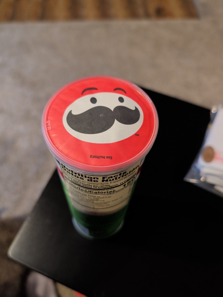 Empty 124g Pringles Factory Sealed Can No Chips