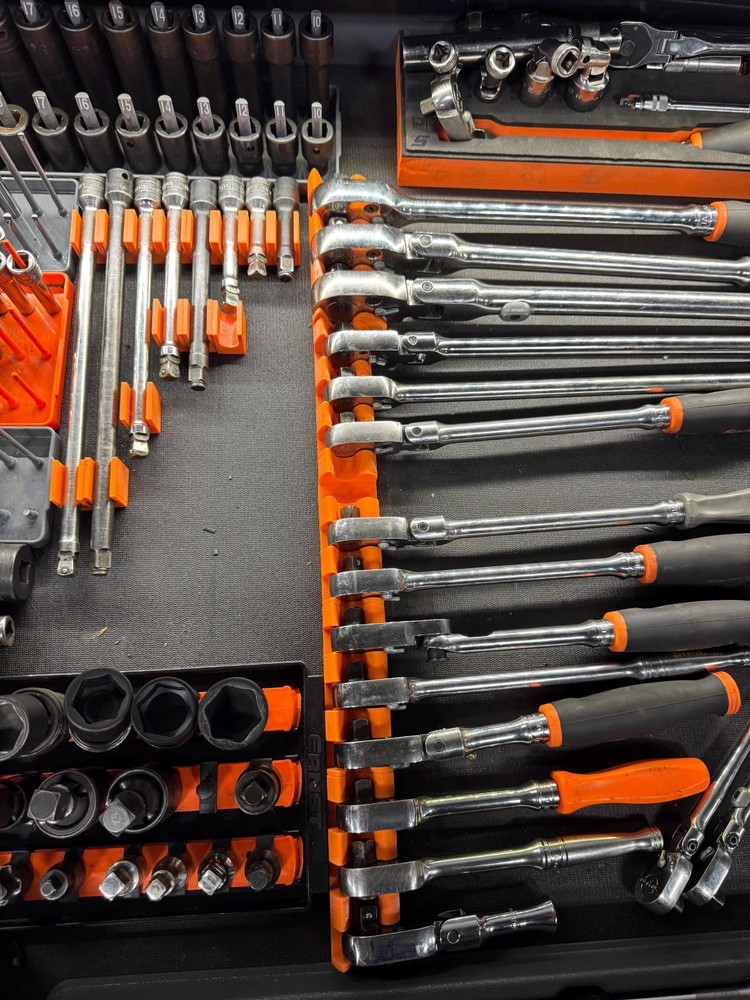 1/2" 3d Printed Magnetic Modular Ratchet Organizers (BLACK)