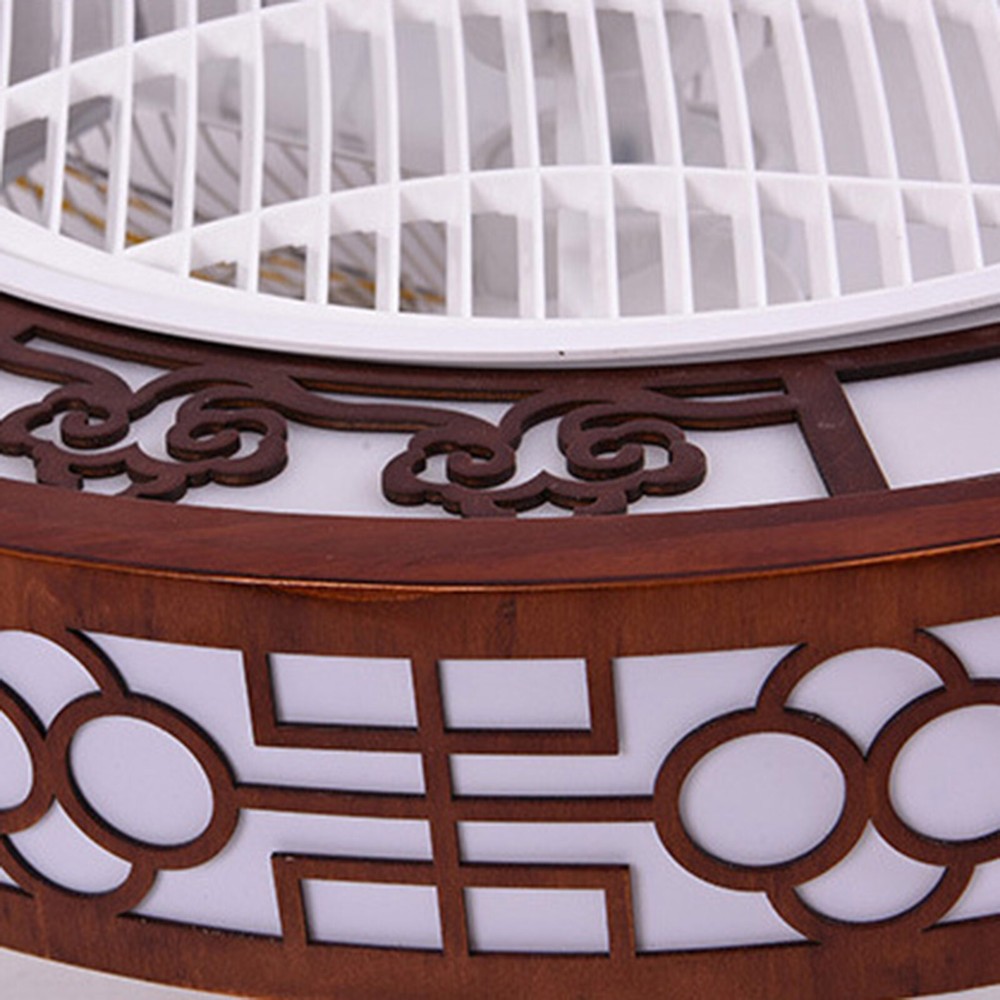 22" Modern Ceiling Fan LED Light Flush Mount Dimmable Lamp w/ Remote Control 64W