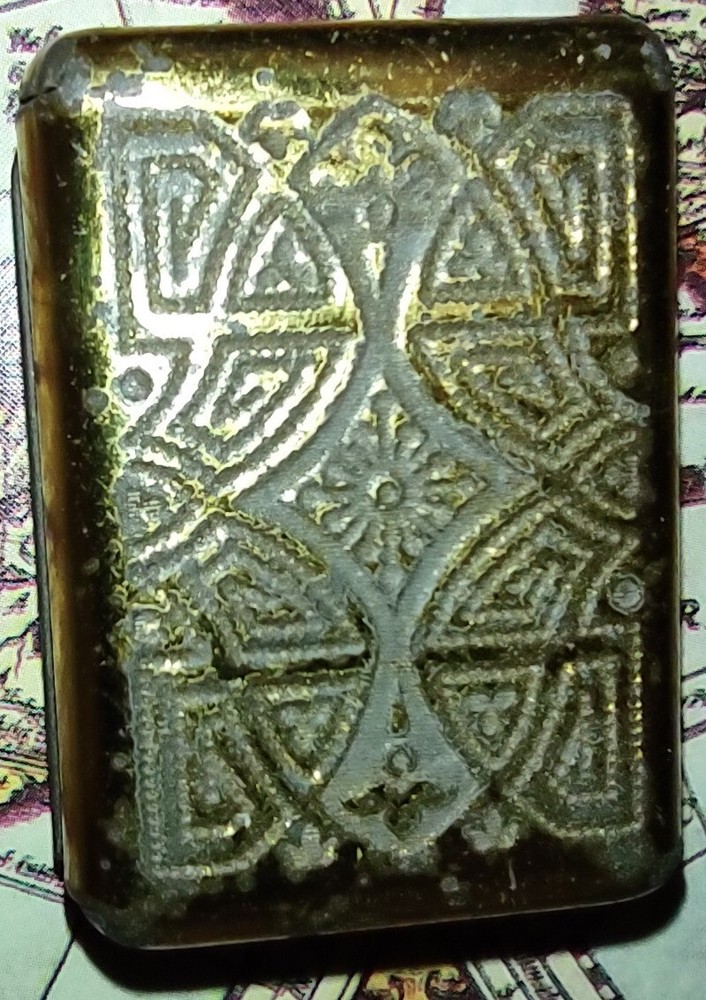 ANTIQUE MATCH SAFE VERY GOOD CONDITION. WORKS!