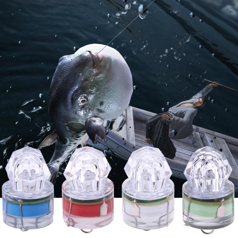 LED Flash Underwater Fishing Light Deep Drop Squid Strobe Bait luring Lamps