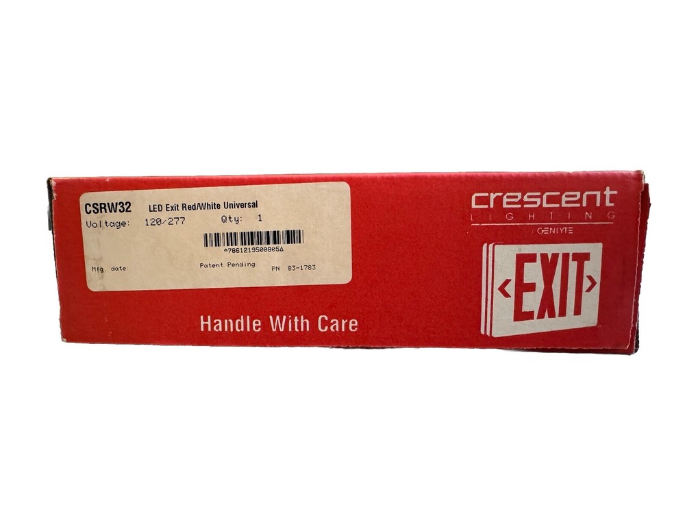 Crescent Lighting LED Exit Sign Eclipse 2001 Series