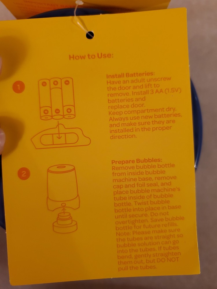 Sun Squad Cyclone Bubble Machine Toy Blower for Kids Age 3+