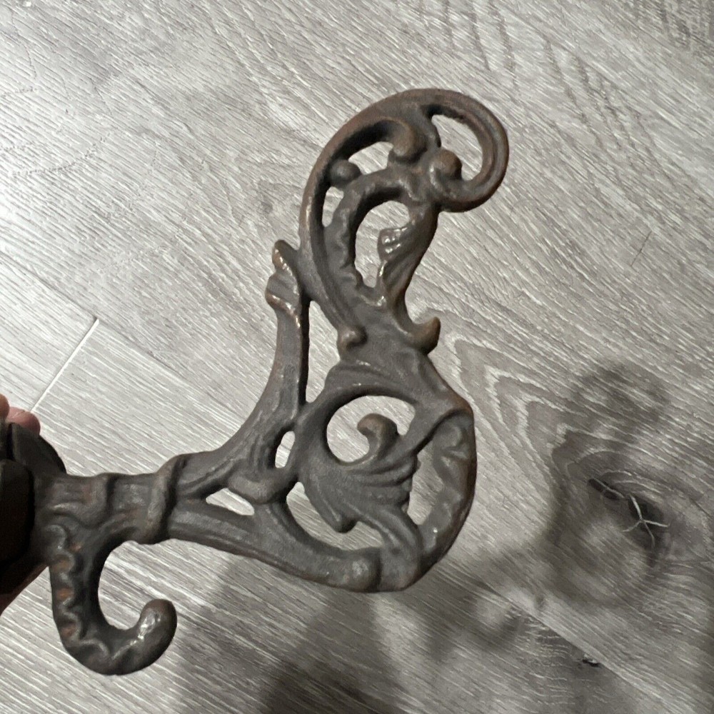 Victorian cast iron decorative hooks (Floral Design)