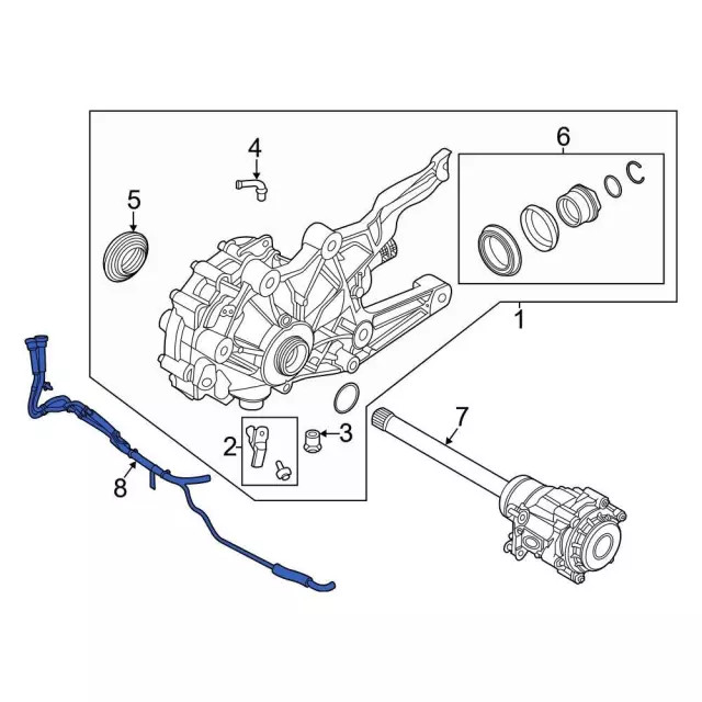Genuine Ford Vent Hose L1MZ-3B476-D