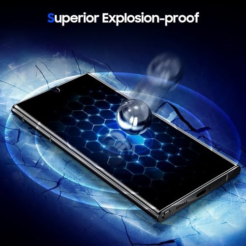 [2 Pack] for Privacy Screen Protector, [Dust Samsung Galaxy S23 Ultra Black