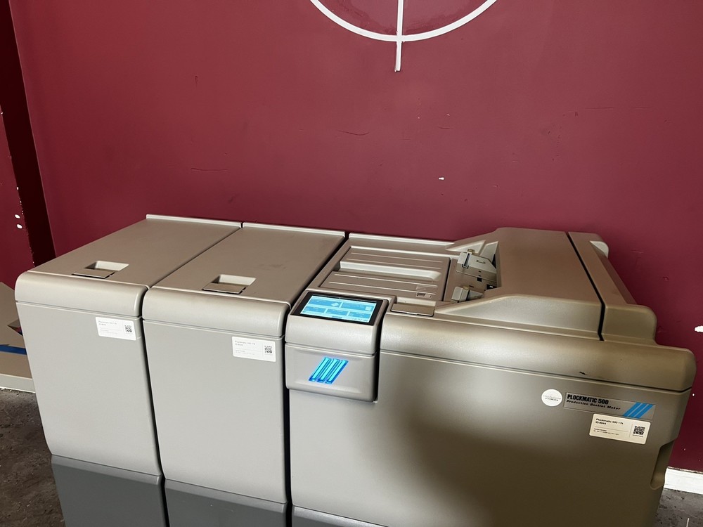 Low Meter 17k Plockmatic 500 bookletmaker Warranty !Video!