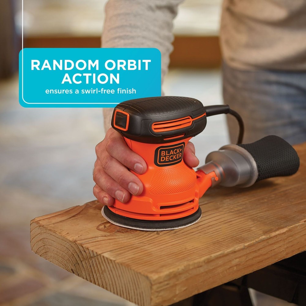 BLACK+DECKER Random Orbit Sander, 5-Inch - BDERO100