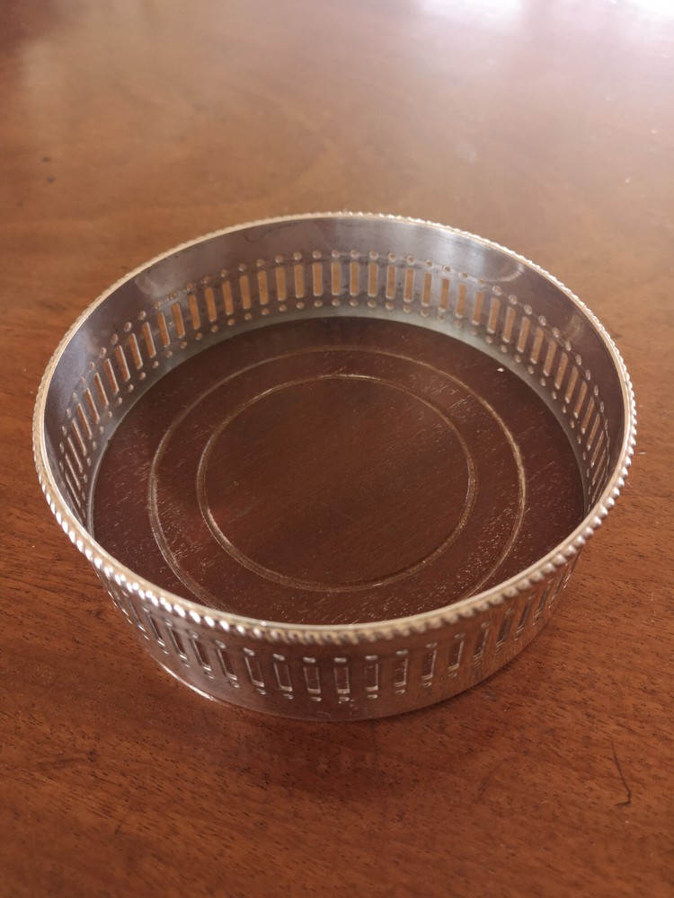 Decanter or Bottle Coaster, Silver Plate