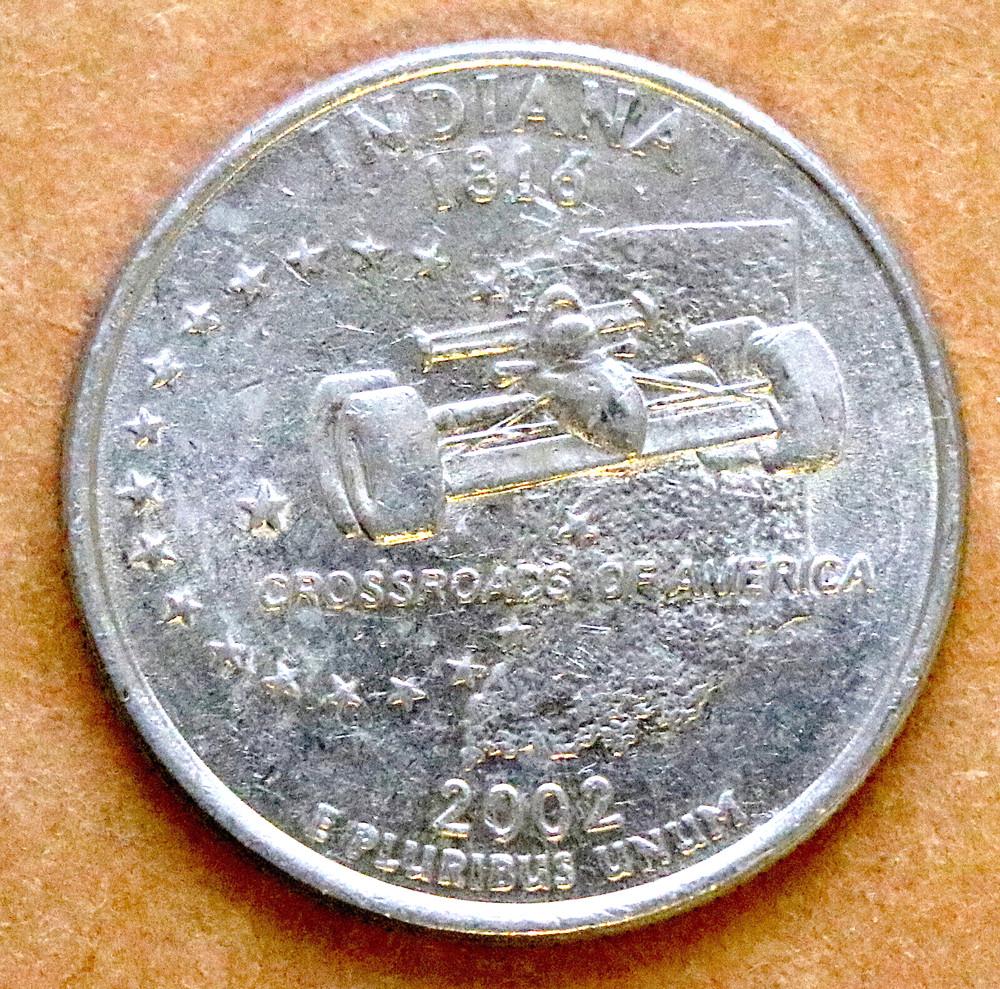 2002 P Indiana State Quarter